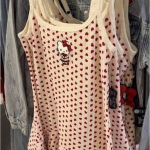 Forever 21 Valentines Hello Kitty Dress